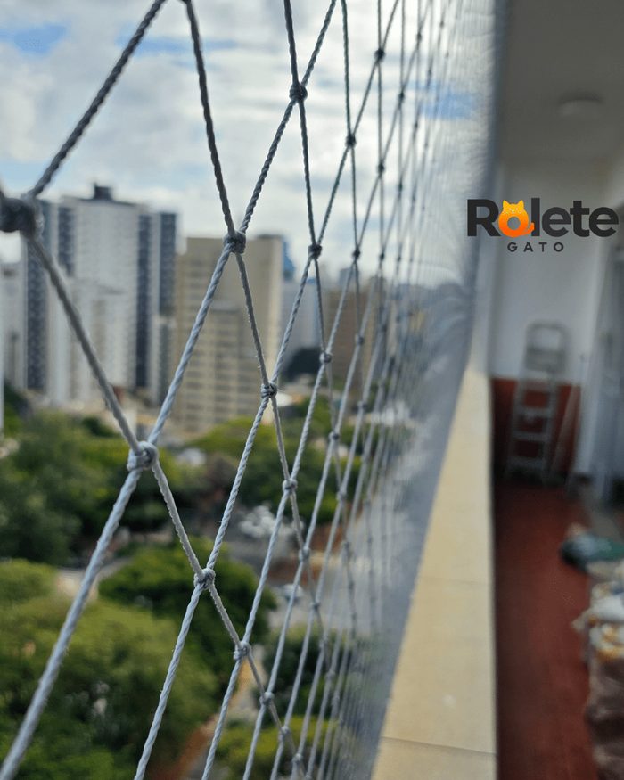 Instalação Rolete Gato - Tela de proteção